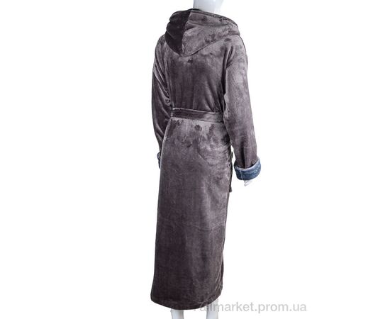 Халат жіночий Весна/осінь 100009 brown (4 шт. р.сітка2XL-5XL) "Ledi-Sharm" недорого оптом від прямого постачальника, зображення 2