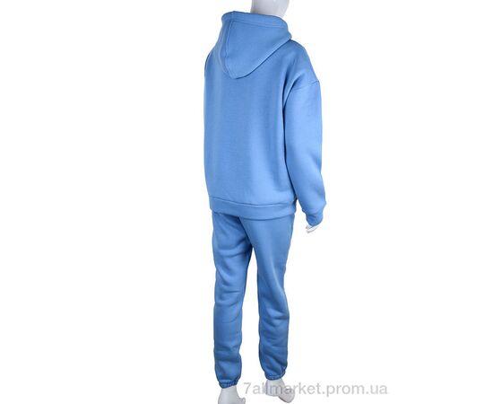 Спортивний костюм жіночий Весна/осінь 3002 blue (3 шт. р.сіткаS-L) "Ledi-Sharm" недорого оптом від прямого постачальника, зображення 2