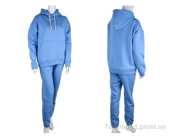 Спортивний костюм жіночий Весна/осінь 3002 blue (3 шт. р.сіткаS-L) "Ledi-Sharm" недорого оптом від прямого постачальника, зображення 3