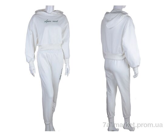 Спортивний костюм жіночий Весна/осінь 17-34004-1 white (3 шт. р.сіткаS-L) "Red Hat" недорого оптом від прямого постачальника, зображення 3