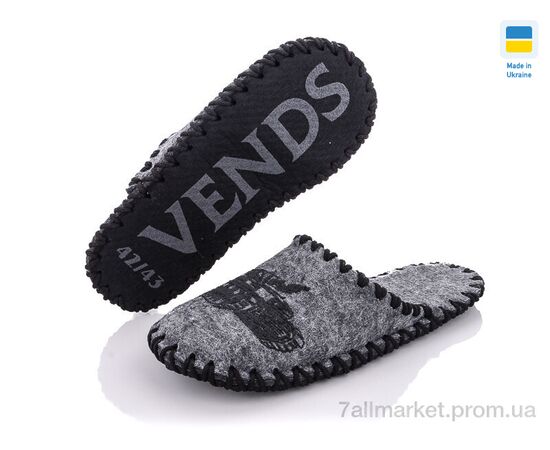 Тапки чоловічі домашні Весна/осінь 302 сірий (9 пар р.40-45) "Active" недорого оптом від прямого постачальника, зображення 2