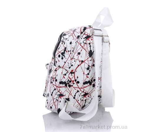 Рюкзак жіночий 1195-2 white-red 32*25*12 см, "David Polo" недорого оптом від прямого постачальника, зображення 2
