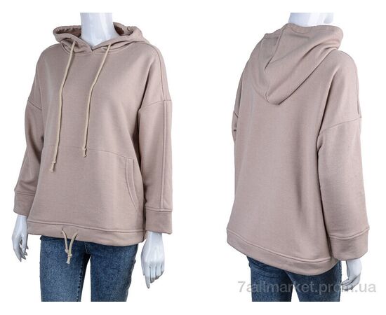 Батник жіночий Весна/осінь 777 бежевий (3 шт. р.сіткаS-XL) "Di.Va" недорого оптом від прямого постачальника, зображення 3