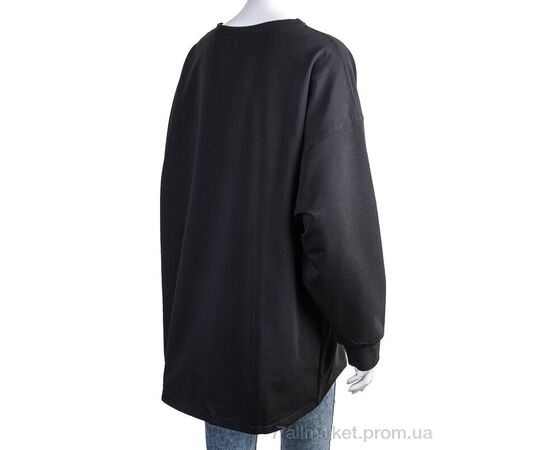 Батник жіночий Весна/осінь 4840 чорний (3 шт. р.сіткаS-L) "Di.Va" недорого оптом від прямого постачальника, зображення 2