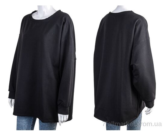 Батник жіночий Весна/осінь 4840 чорний (3 шт. р.сіткаS-L) "Di.Va" недорого оптом від прямого постачальника, зображення 3