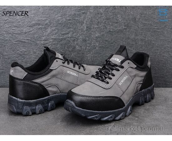 Кросівки чоловічі модні Весна/осінь X04 fume (8 пар р.40-44) "Spencer" недорого оптом від прямого постачальника, зображення 2