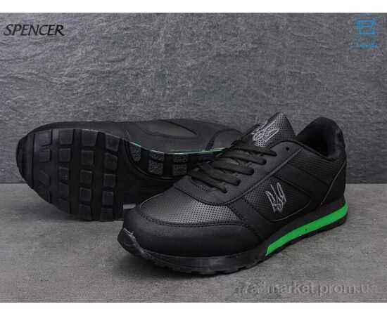 Кросівки чоловічі модні Весна/осінь 063 vkr black (8 пар р.40-44) "Spencer" недорого оптом від прямого постачальника, зображення 2