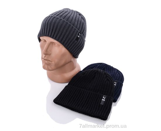 Шапка чоловіча Зима GAL7 mix флис (5 шт. р.сітка54-58) "Red Hat" недорого оптом від прямого постачальника, зображення 2