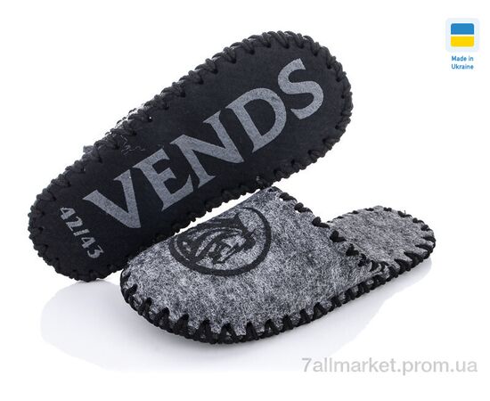 Тапки чоловічі домашні Весна/осінь 308M сірий (9 пар р.40-45) "Active" недорого оптом від прямого постачальника, зображення 2