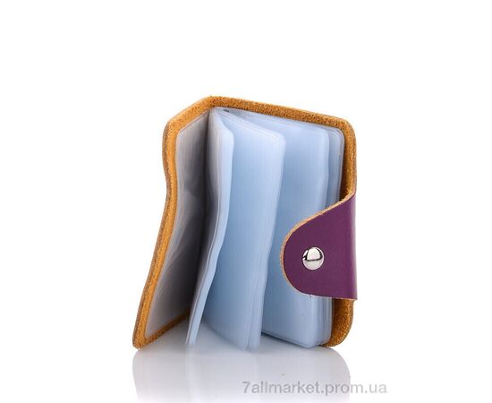 Візитниця жіноча Весна/осінь 001-3 violet (10 шт. р.сітка) "CAP" недорого оптом від прямого постачальника, зображення 3