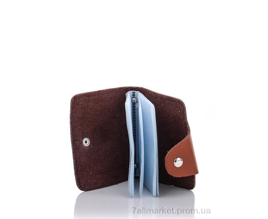 Візитниця жіноча Весна/осінь 001-4 brown (10 шт. р.сітка) "CAP" недорого оптом від прямого постачальника, зображення 3