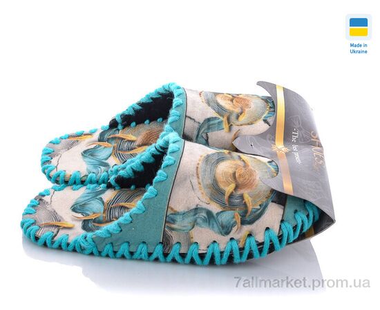 Тапки жіночі для будинку Весна/осінь 5-151 зелений (10 пар р.36-41) "Active" недорого оптом від прямого постачальника, зображення 3