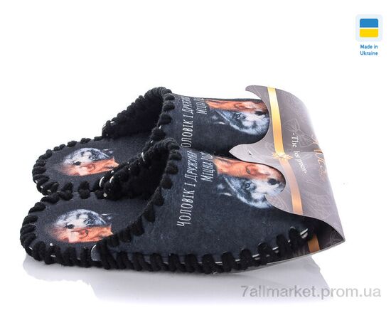 Тапки жіночі для будинку Весна/осінь 7-163 чорний (10 пар р.36-47) "Active" недорого оптом від прямого постачальника, зображення 3