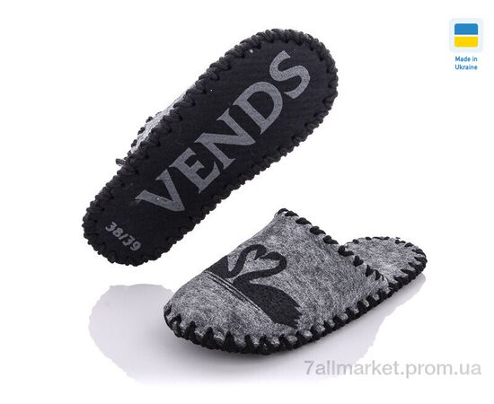 Тапки жіночі для будинку Весна/осінь 209 сірий (9 пар р.36-41) "Active" недорого оптом від прямого постачальника, зображення 2