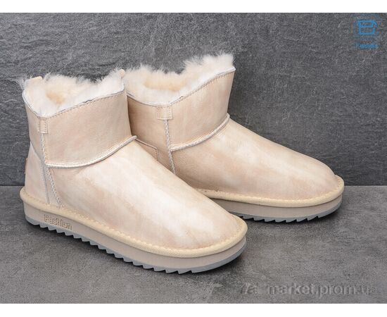 Уггі жіночі утеплені Зима 2177 беж. (6 пар р.36-40) "КалориЯ" недорого оптом від прямого постачальника, зображення 2