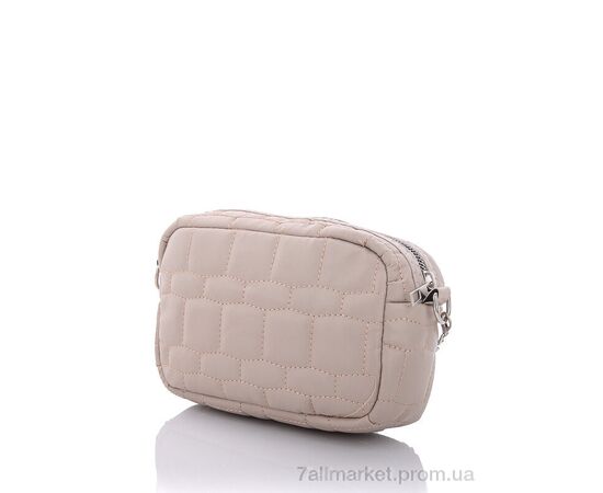 Жіноча сумка 2021-9 beige 13*18*7 см, "David Polo" недорого оптом від прямого постачальника, зображення 2