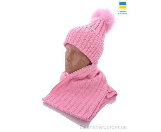 Фотография Женская шапка Зима Комплект жіночий mix (5 шт. р.сетка One size) "VIOLA" недорого оптом от прямого поставщика, изображение 2