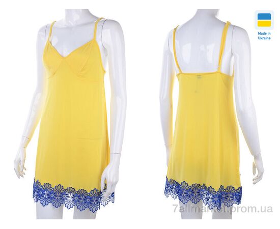 Фотография Ночная рубашка Весна/осень 8289 yellow-blue (3 шт. р.сетка 46-50) "Nadia & Natali" недорого оптом от прямого поставщика, изображение 3