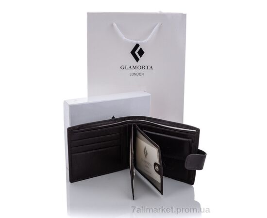 Гаманець чоловічий B026-896 brown 10*12*2.5 см, "GLAMORTA" недорого оптом від прямого постачальника, зображення 3