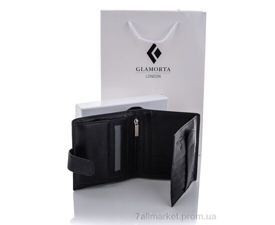 Гаманець чоловічий B026-894 black 10*14*2 см, "GLAMORTA" недорого оптом від прямого постачальника, зображення 3