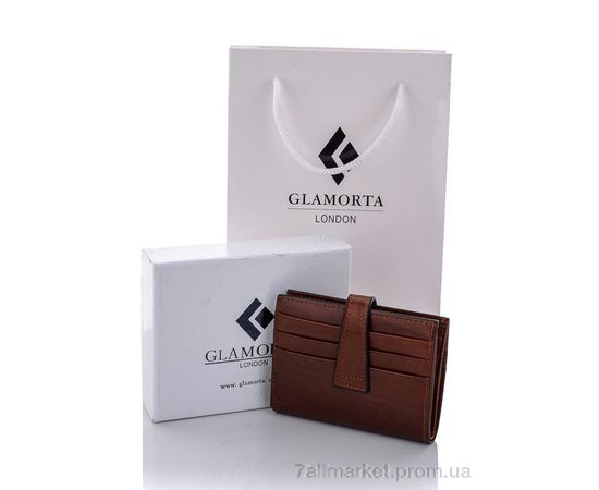 Гаманець чоловічий B019-10 brown 8*10*2 см, "GLAMORTA" недорого оптом від прямого постачальника, зображення 2