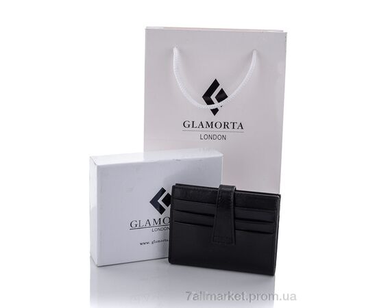 Гаманець чоловічий B019-10 black 8*10*2 см, "GLAMORTA" недорого оптом від прямого постачальника, зображення 2