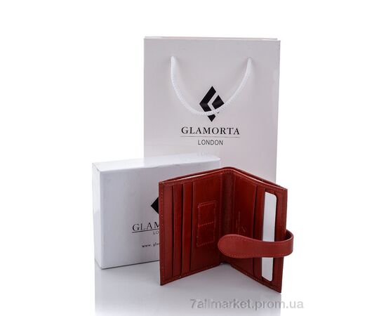 Гаманець чоловічий DV01-10 red 8*10*2 см, "GLAMORTA" недорого оптом від прямого постачальника, зображення 3