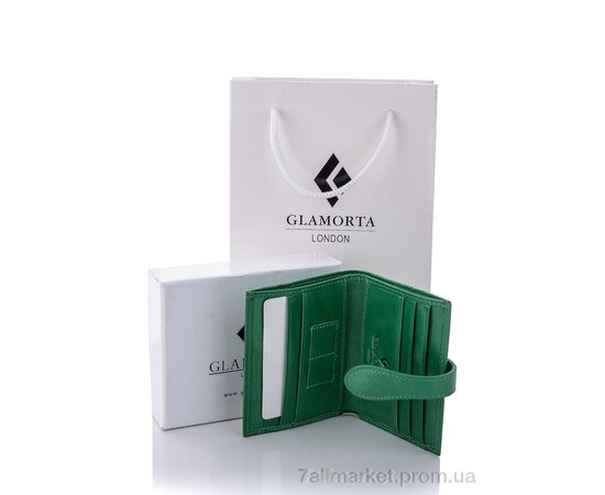 Гаманець чоловічий DV01-10 green 8*10*2 см, "GLAMORTA" недорого оптом від прямого постачальника, зображення 3