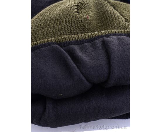 Шапка чоловіча Зима LEN17 mix флис (5 шт. р.сітка54-60) "Red Hat" недорого оптом від прямого постачальника, зображення 2