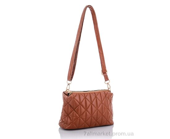 Жіноча сумка 2028-7 brown 16*24*9 см, "David Polo" недорого оптом від прямого постачальника, зображення 2