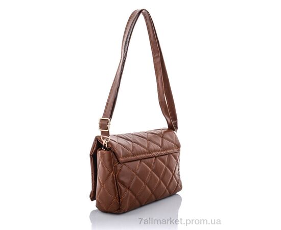 Жіноча сумка 2037-5 brown 15*23*6 см, "David Polo" недорого оптом від прямого постачальника, зображення 2