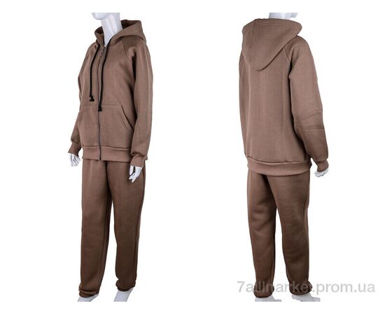 Спортивний костюм жіночий Весна/осінь 3015 l.brown (4 шт. р.сіткаXL-4XL) "Ledi-Sharm" недорого оптом від прямого постачальника, зображення 3