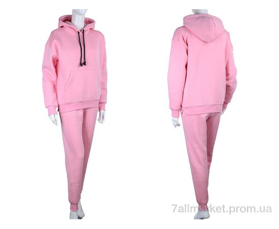 Спортивний костюм жіночий Весна/осінь 3013 pink (3 шт. р.сіткаS-L) "Ledi-Sharm" недорого оптом від прямого постачальника, зображення 3