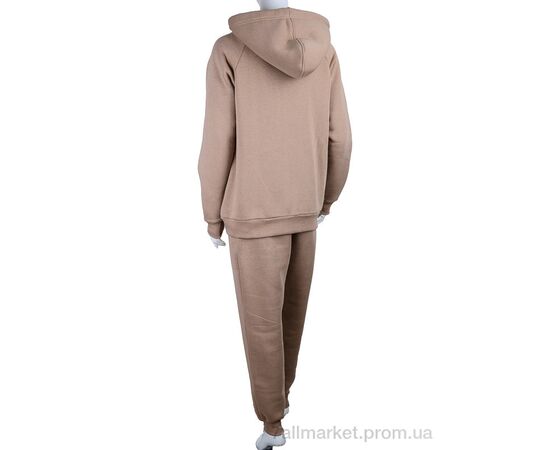 Спортивний костюм жіночий Весна/осінь 3013 beige (3 шт. р.сіткаS-L) "Ledi-Sharm" недорого оптом від прямого постачальника, зображення 2