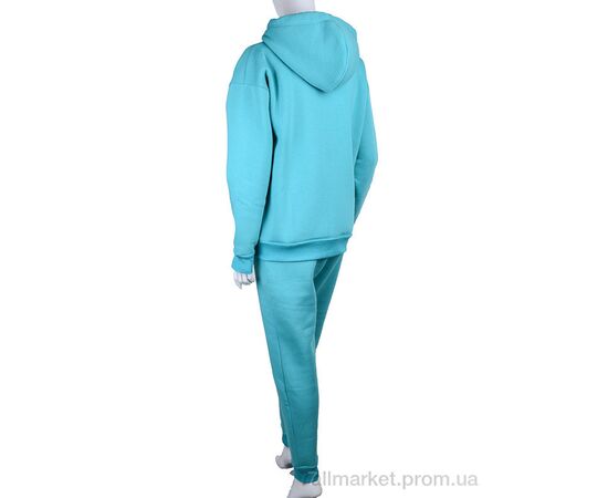 Спортивний костюм жіночий Весна/осінь 3013 blue (3 шт. р.сіткаS-L) "Ledi-Sharm" недорого оптом від прямого постачальника, зображення 2