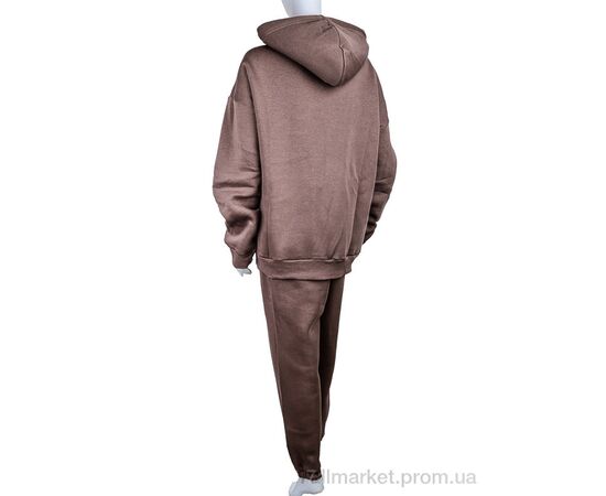 Спортивний костюм жіночий Весна/осінь 3012 brown (4 шт. р.сіткаXL-4XL) "Ledi-Sharm" недорого оптом від прямого постачальника, зображення 2