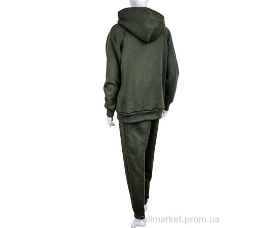 Спортивний костюм жіночий Весна/осінь 3015 khaki (4 шт. р.сіткаXL-4XL) "Ledi-Sharm" недорого оптом від прямого постачальника, зображення 2