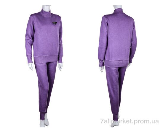Спортивний костюм жіночий Весна/осінь 3041 violet (3 шт. р.сіткаS-L) "Ledi-Sharm" недорого оптом від прямого постачальника, зображення 3