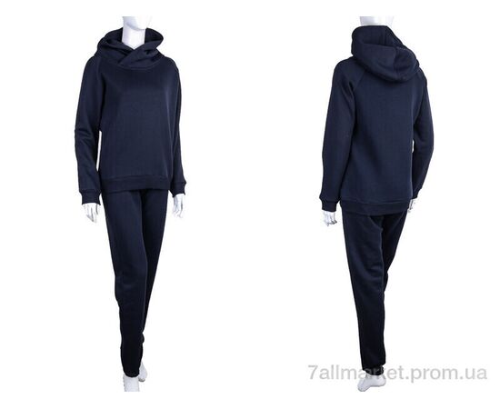 Спортивний костюм жіночий Весна/осінь 4001 blue (5 шт. р.сіткаS-2XL) "Ledi-Sharm" недорого оптом від прямого постачальника, зображення 3