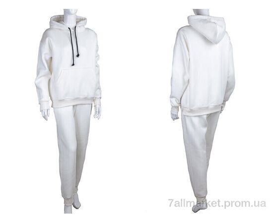 Спортивний костюм жіночий Весна/осінь 3026 white (4 шт. р.сіткаS-XL) "Ledi-Sharm" недорого оптом від прямого постачальника, зображення 3