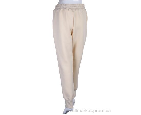 Спортивні штани жіночі Весна/осінь 5002 beige (3 шт. р.сіткаS-L) "Ledi-Sharm" недорого оптом від прямого постачальника, зображення 2