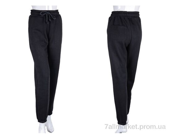 Спортивні штани жіночі Весна/осінь 5007 black (3 шт. р.сіткаS-L) "Ledi-Sharm" недорого оптом від прямого постачальника, зображення 3