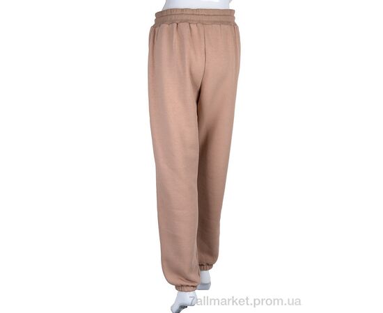 Спортивні штани жіночі Весна/осінь 5005 beige (3 шт. р.сіткаS-L) "Ledi-Sharm" недорого оптом від прямого постачальника, зображення 2