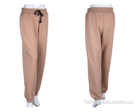 Спортивні штани жіночі Весна/осінь 5005 beige (3 шт. р.сіткаS-L) "Ledi-Sharm" недорого оптом від прямого постачальника, зображення 3