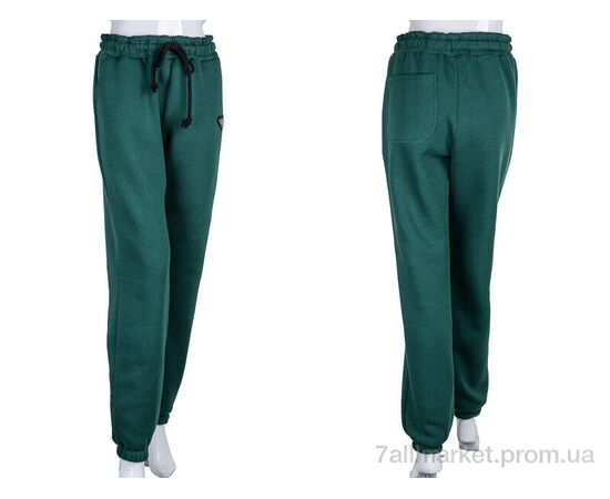 Спортивні штани жіночі Весна/осінь 3025 d.green (4 шт. р.сіткаXL-4XL) "Ledi-Sharm" недорого оптом від прямого постачальника, зображення 3