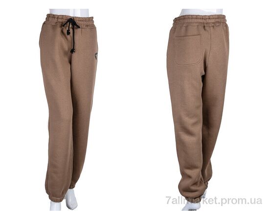 Спортивні штани жіночі Весна/осінь 3025 l.brown (4 шт. р.сіткаXL-4XL) "Ledi-Sharm" недорого оптом від прямого постачальника, зображення 3