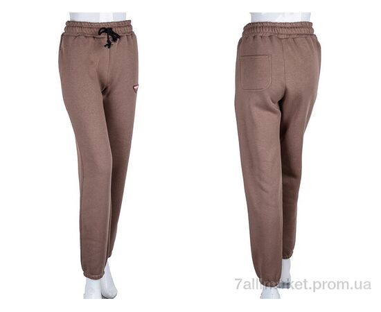 Спортивні штани жіночі Весна/осінь 3030 brown (3 шт. р.сіткаS-L) "Ledi-Sharm" недорого оптом від прямого постачальника, зображення 3