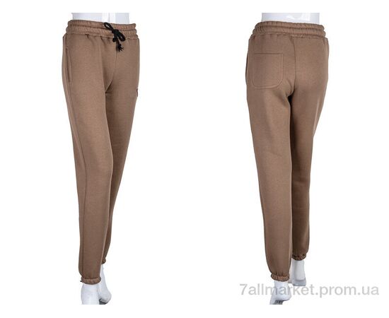 Спортивні штани жіночі Весна/осінь 3030 d.beige (3 шт. р.сіткаS-L) "Ledi-Sharm" недорого оптом від прямого постачальника, зображення 3