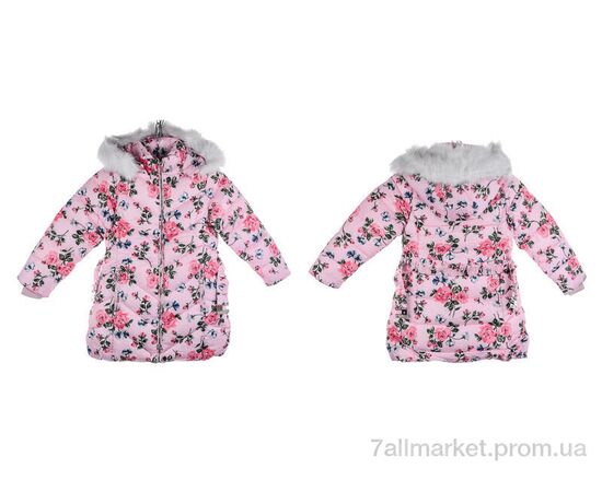 Фотография Куртка детская Зима 2792-5 pink (5 шт. р.сетка 8-16) "Мир" недорого оптом от прямого поставщика, изображение 3