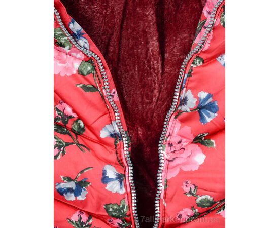 Фотография Куртка детская Зима 2792-8 red (5 шт. р.сетка 8-16) "Мир" недорого оптом от прямого поставщика, изображение 4